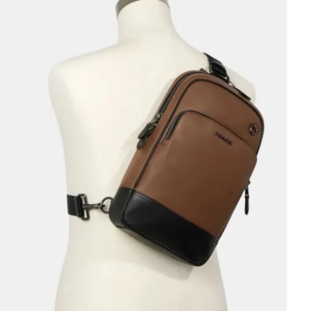 Coach Graham Backpack, Brown/Black